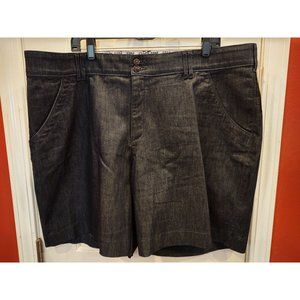 NWT Lee Comfort Fit Walking Shorts Womens 24W Stretch Dark Blue